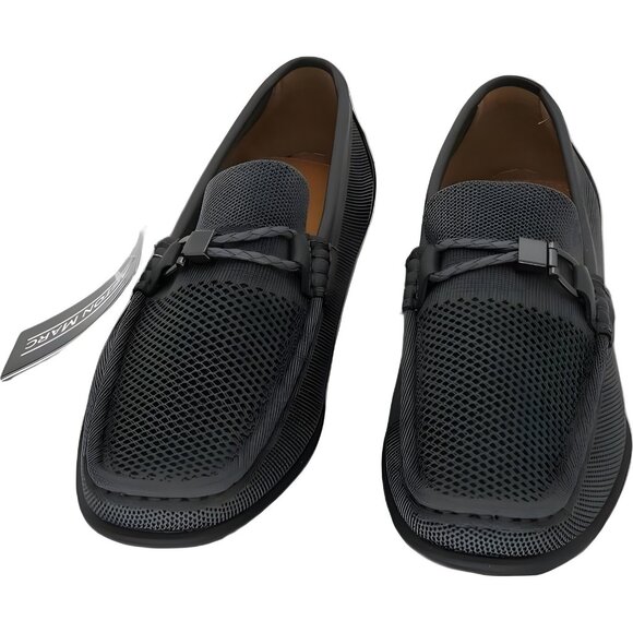 Aston Marc Men\'s Knit Driving Loafers Gray 9M main image 5